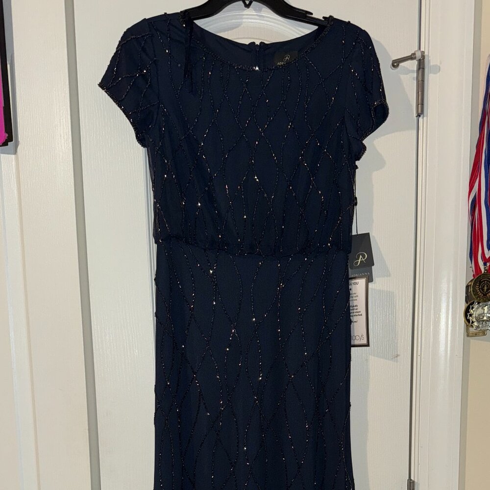 Adriana Papell Beaded Evening Gown